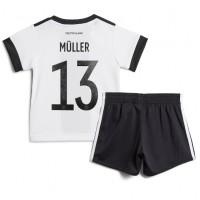 Tyskland Thomas Muller #13 Fotballklær Hjemmedraktsett Barn VM 2022 Kortermet (+ korte bukser)